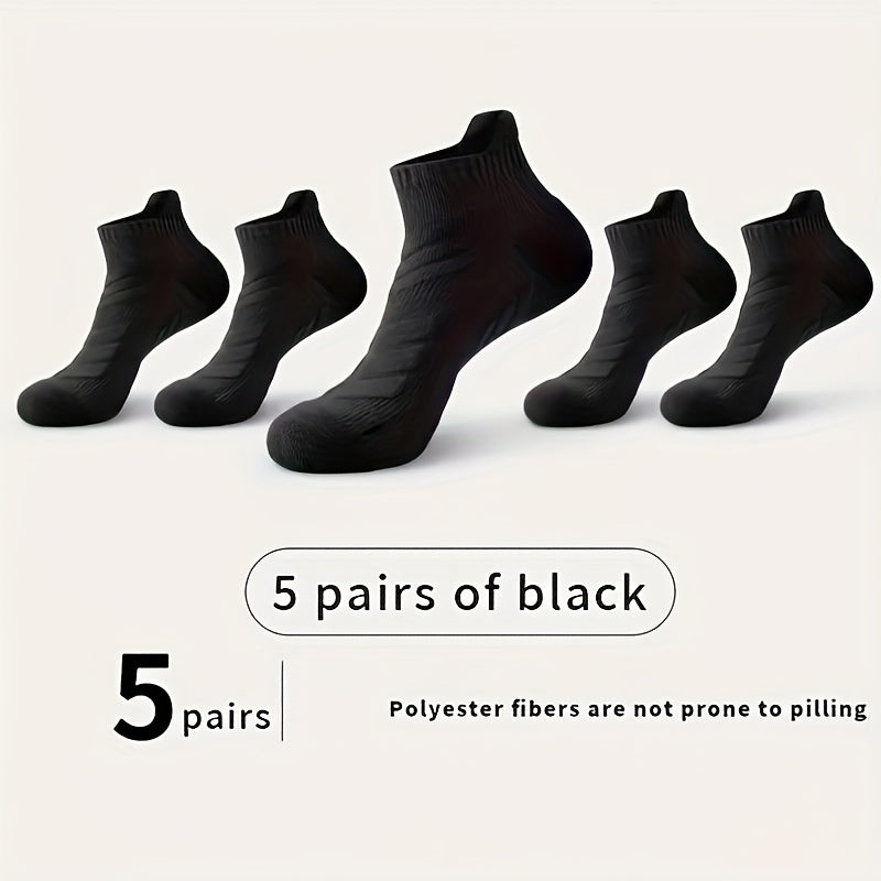 Men's Sports Socks Pack With Ankle Support For Running Basketball