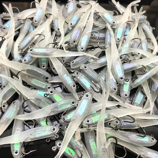 Gromast 20 Pcs Bionic Lure Bait Soft Bait Kit For Freshwater And Saltwater