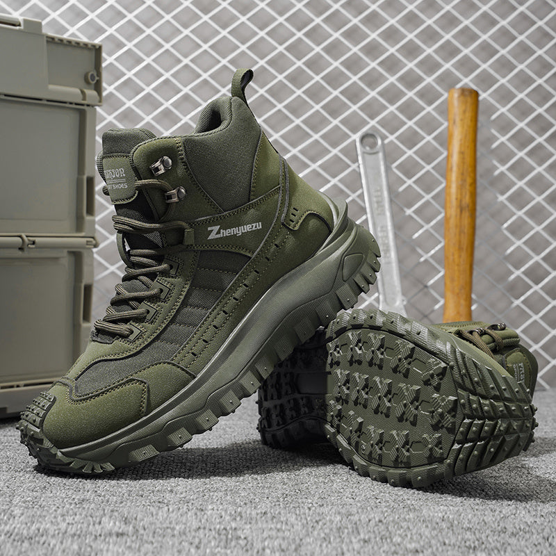 Zhenyuezu All Season High Top Hiking Boots Lightweight Comfort