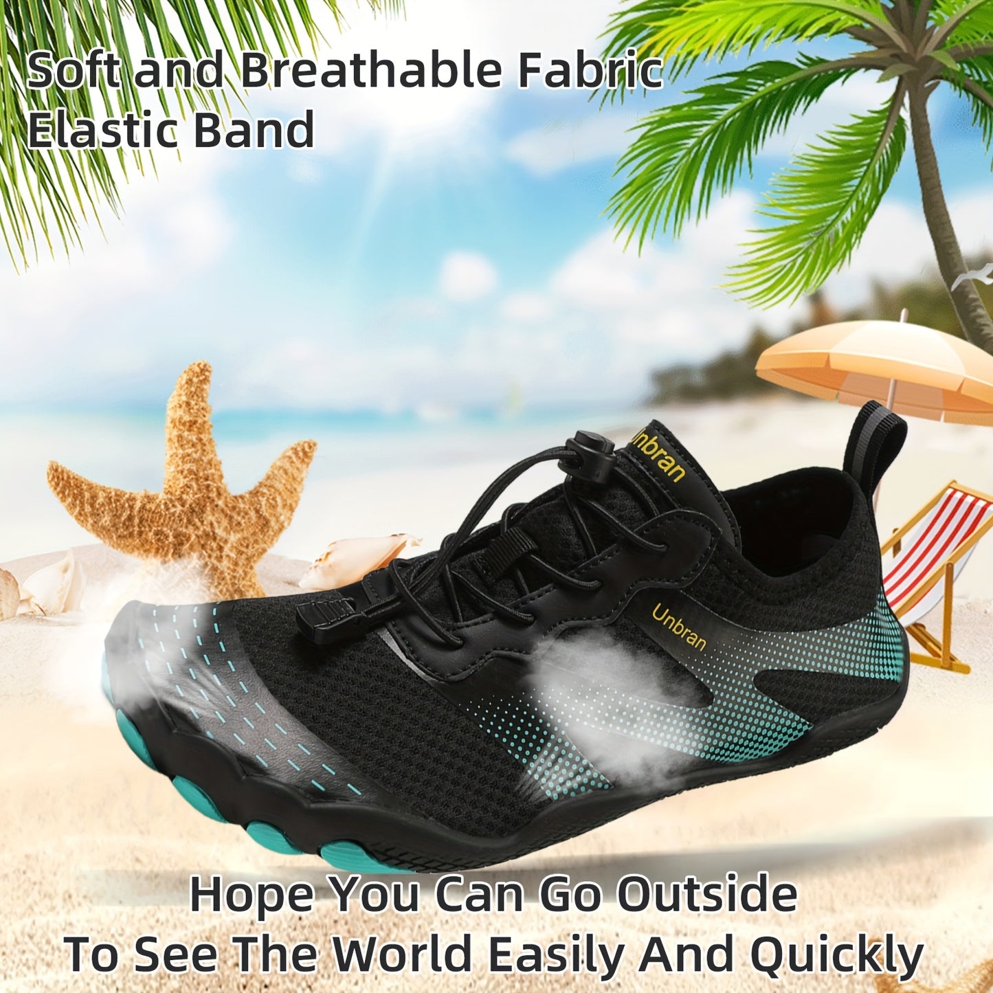 MMQ Water Shoes Unisex Quick Dry Barefoot Beach Pool