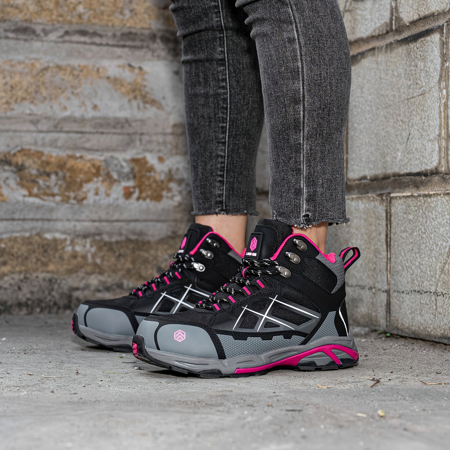 Guleinuo Womens Steel Toe Safety Boots Puncture Resistant Anti Slip