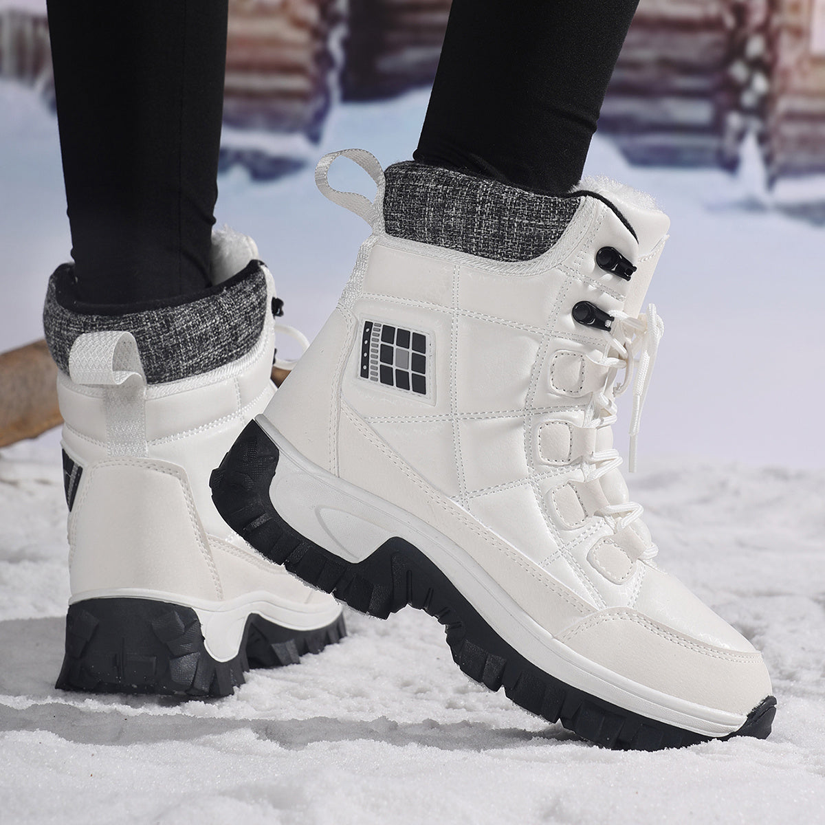 HDOXSE Womens Winter Snow Boots Non Slip TPR Outsole Warmth