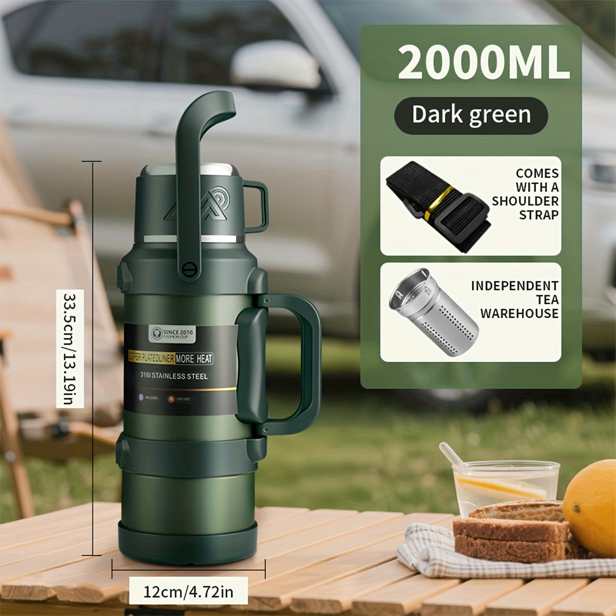Insulated 316 Stainless Steel bottle For Outdoor Travel