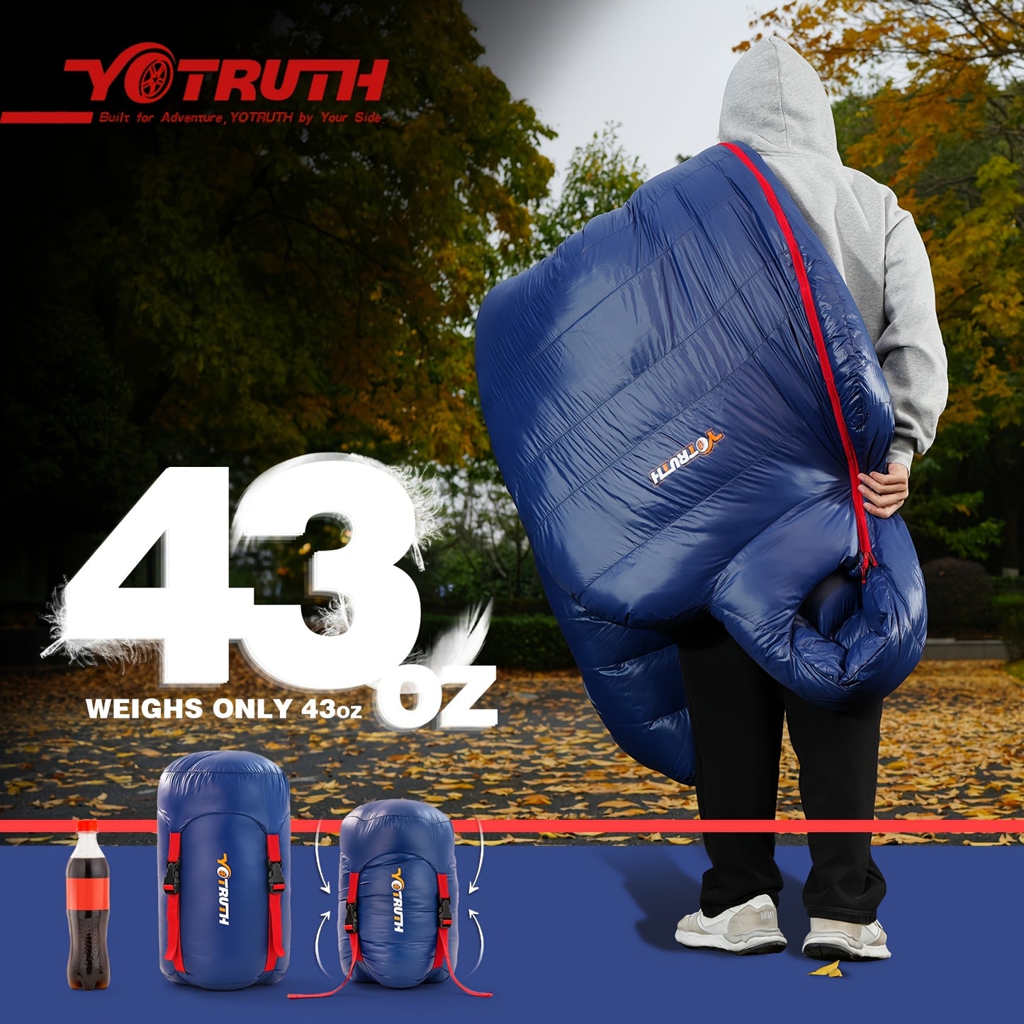 Duck Down 20F Mummy Sleeping Bag 650 Fill for Backpacking