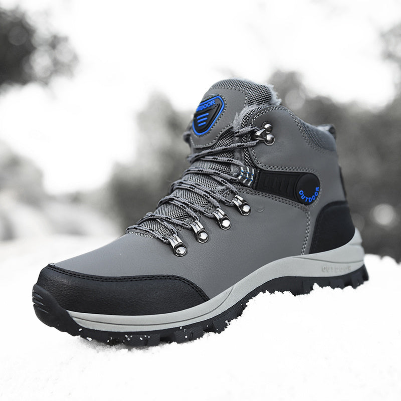 Men's & Women's All-Season Outdoor Hiking Boots - Heavy-Duty Upper & Rubber Sole, Comfortable Round Toe & Cushioned Insole, All-Terrain Traction Tread, Trekking, Snow, Mud, - All-Weather Durable Casual & Serious Hiking Boots