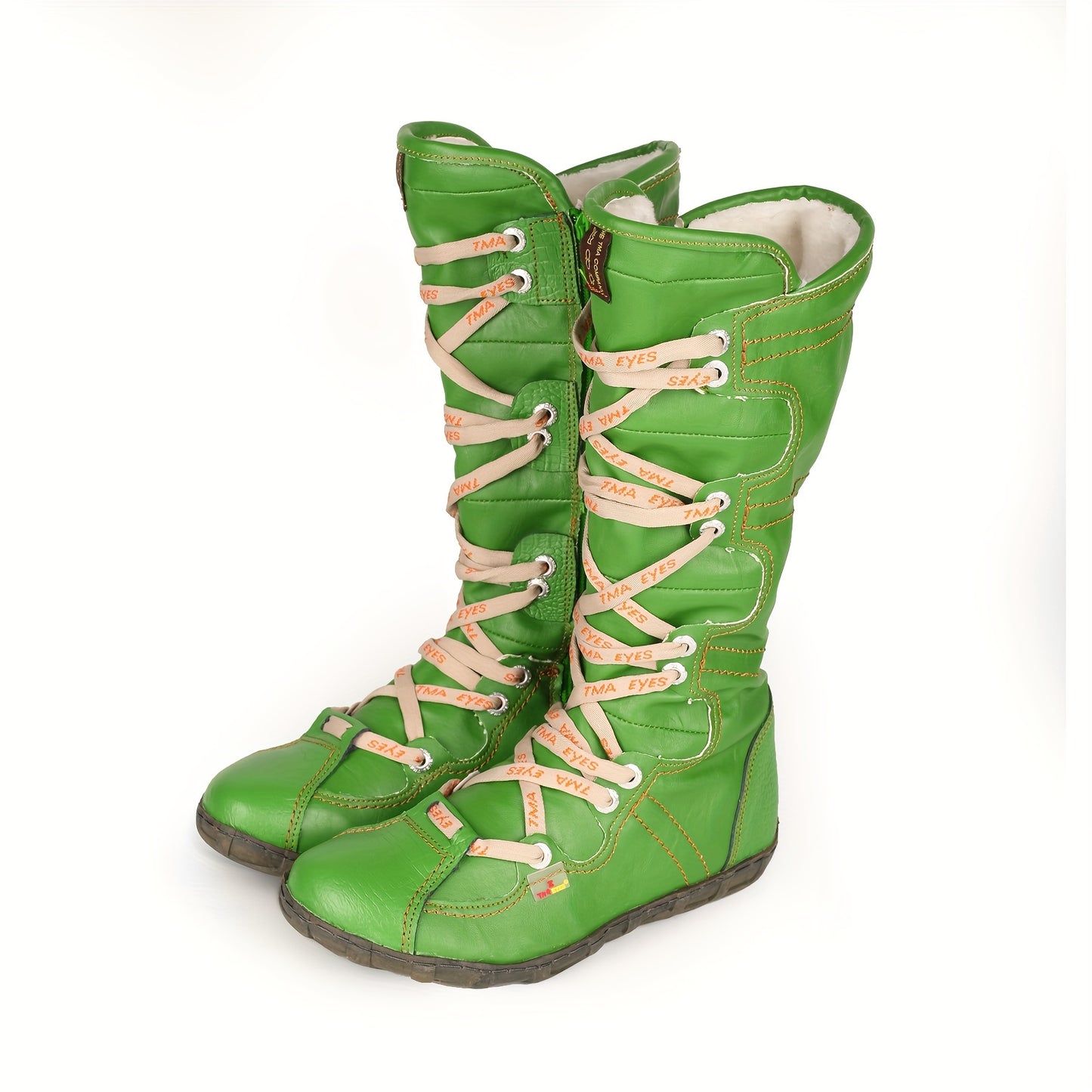 TMA EYES Women's Winter Ankle Boots Plush Lining