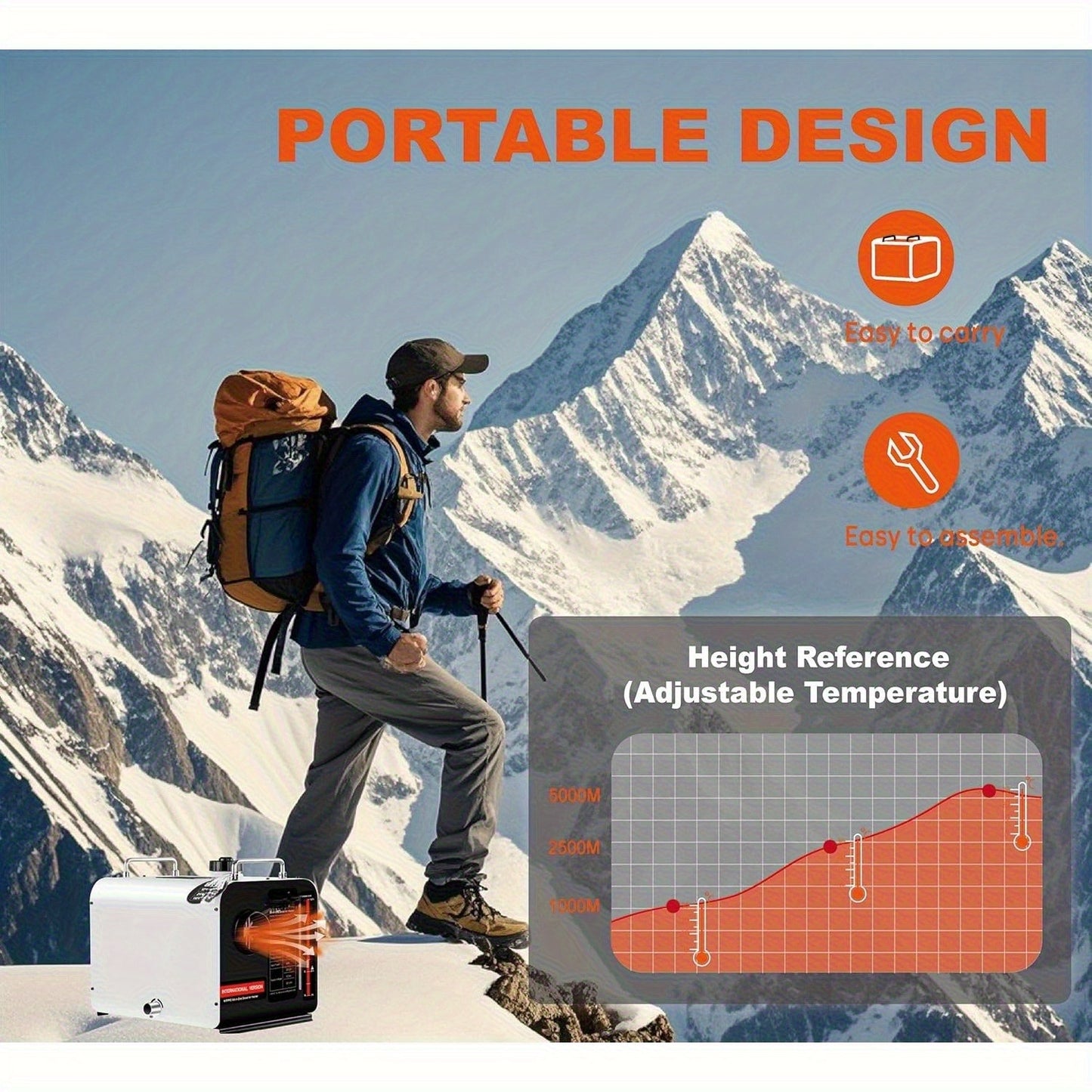 WIPPRO Diesel Heater All In One 8KW 12V LCD Display