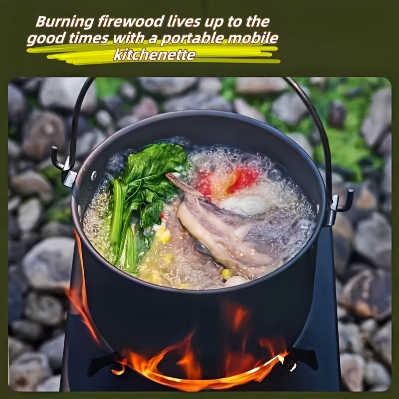 Portable Wood Burning Camp Stove Heavy Duty Outdoor Campfire Stove