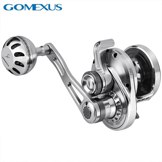 Gomexus Slow Pitch Jigging Reel LS20 Aircraft Aluminum Lever Drag