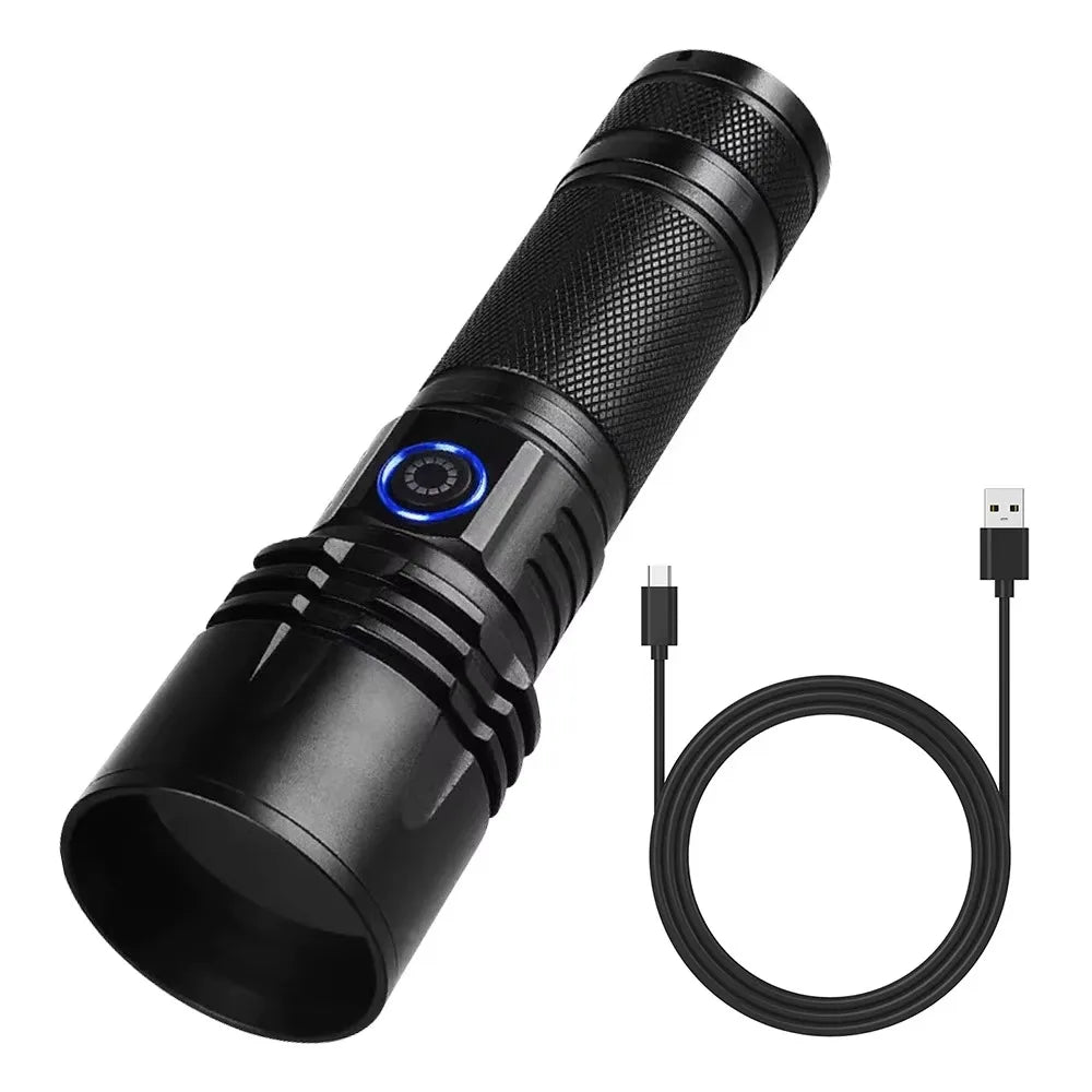 Skywolfeye 20W UV Blacklight Flashlight 365nm USB Rechargeable