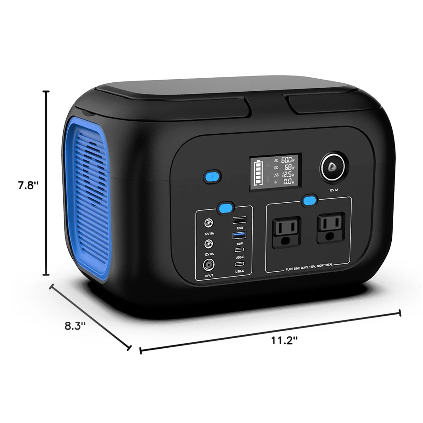 SinKeu Portable Power Station 600W 300W 200W 120W Solar Generator