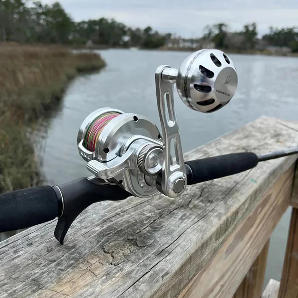 Gomexus Slow Pitch Jigging Reel LS20 Aircraft Aluminum Lever Drag