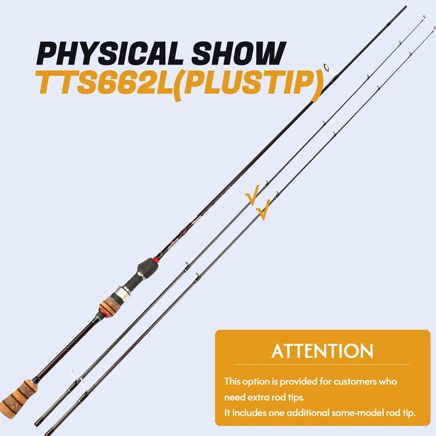 Kuying Teton TTC662L Casting Spinning Carbon Fishing Rod
