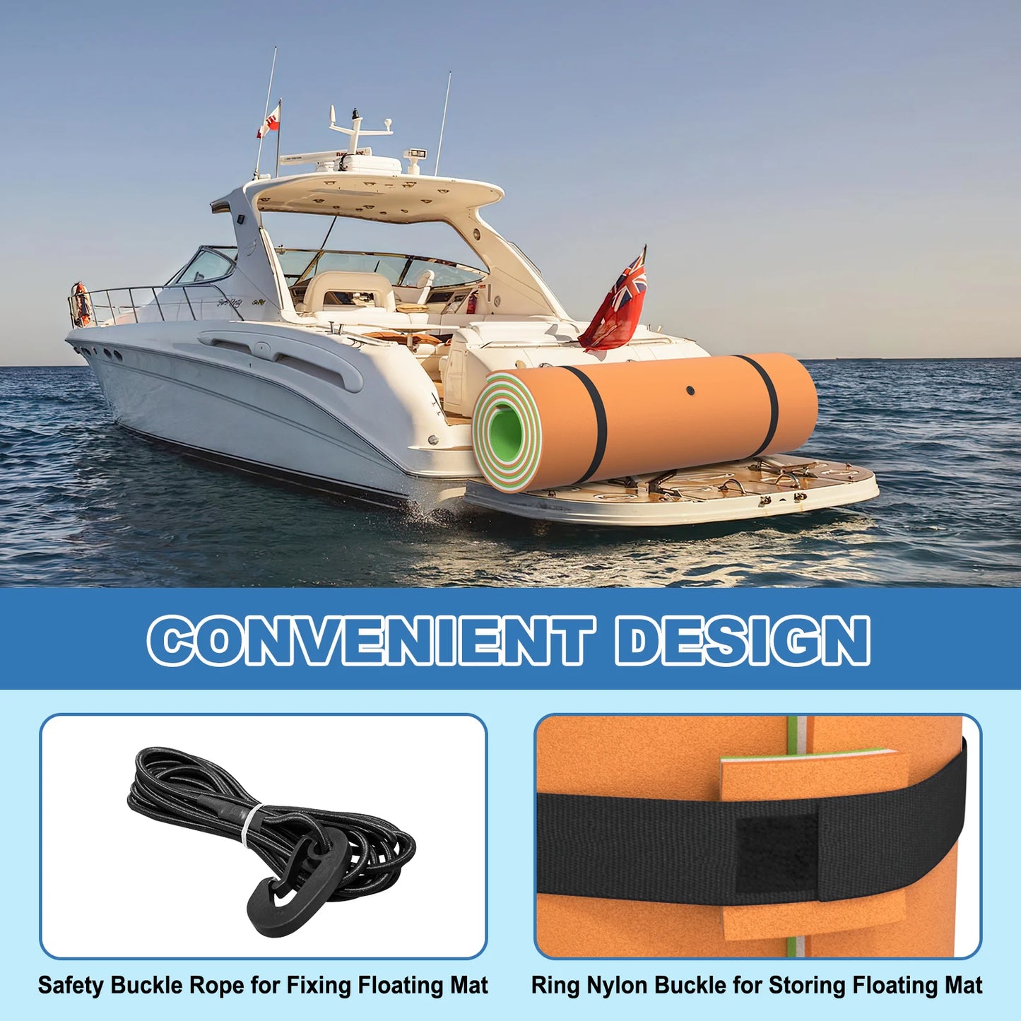 Kieperi Lily Pad Floating Mat XPE Durable Double Sided