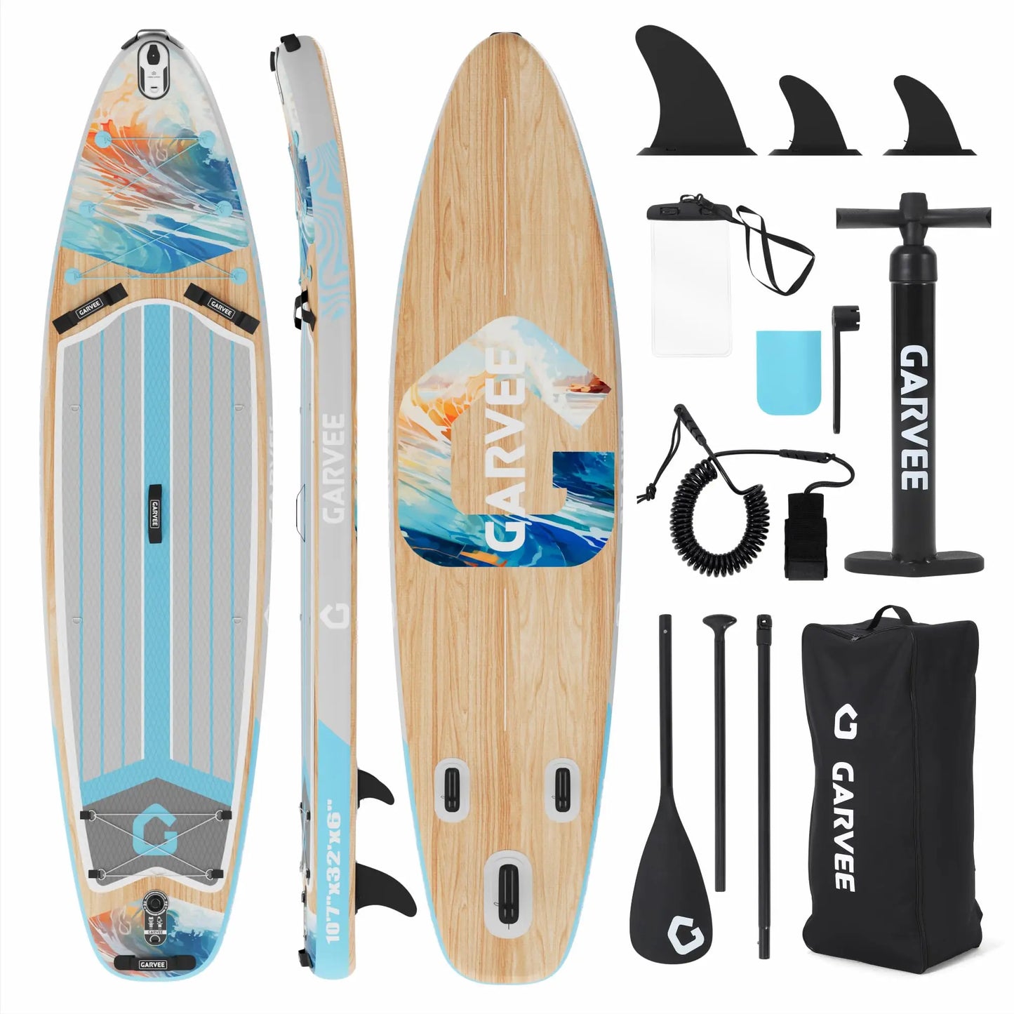 HiMISS Inflatable Stand Up Paddle Board Camera Mount and Backpack