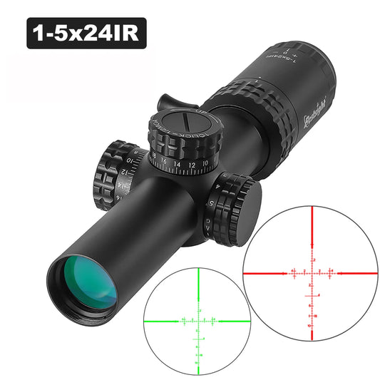 Bestsight 1-5X24 Tactical Rifle Scope With Illuminated Reticle