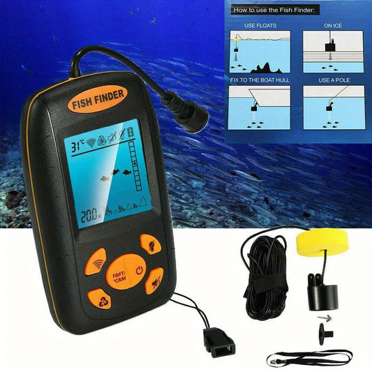 Hign-concerned Portable Fish Finder With Echo Sonar Transducer