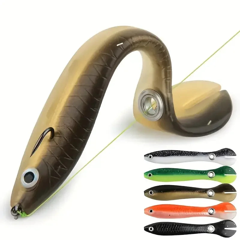 5 Piece Bionic Soft Bait Lure Kit With Sliding Mechanism