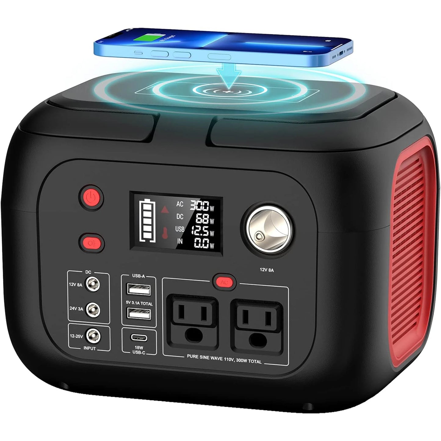 SinKeu Portable Power Station 600W 300W 200W 120W Solar Generator