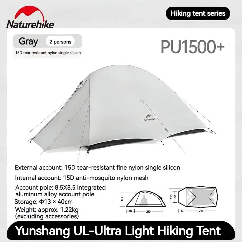 Naturehike Cloud Up Pro Two Person Hiking Ultralight Tent