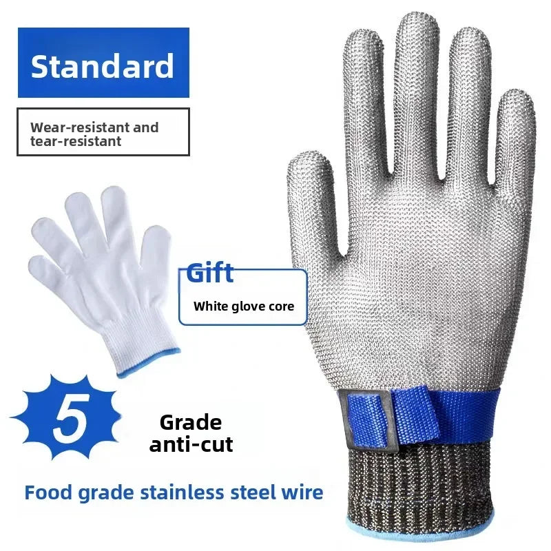 Craft of Weaving Stainless Steel Cut Resistant Gloves For Butcher Safety
