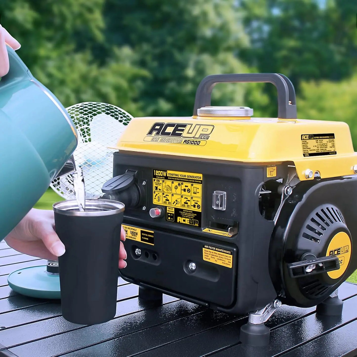 1200W Portable Gas Generator For Camping And Home Use EPA Compliant