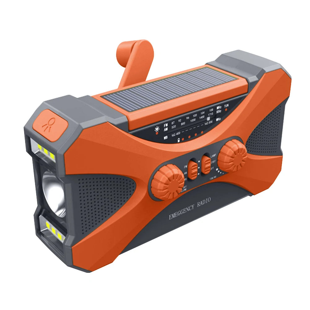 Hign-concerned 10000mAh Portable Emergency Radio Solar Hand Crank LED Light