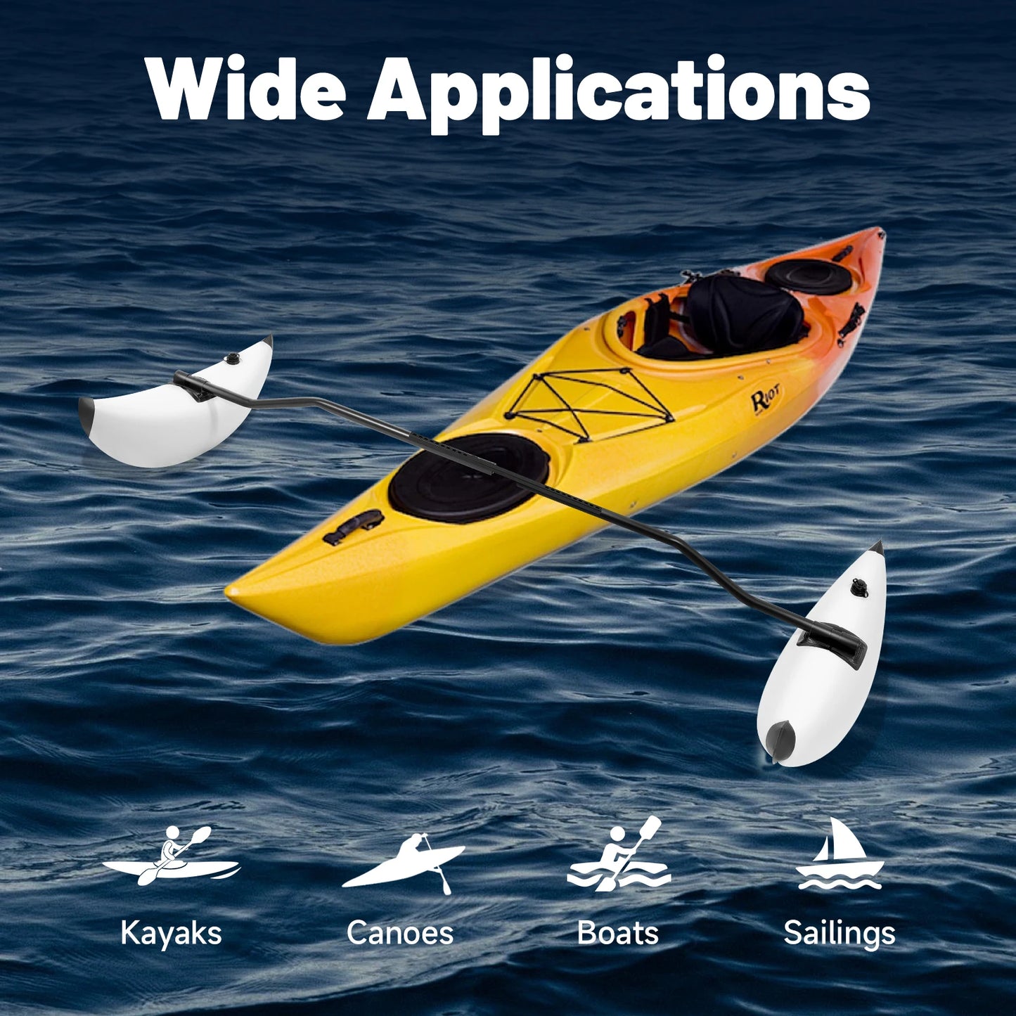 Hign-concerned Inflatable Kayak Outrigger Stabilizer Kit