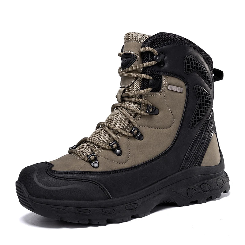 Louis Kadhrcn Mens Hiking Boots Waterproof Breathable Mountain Footwear