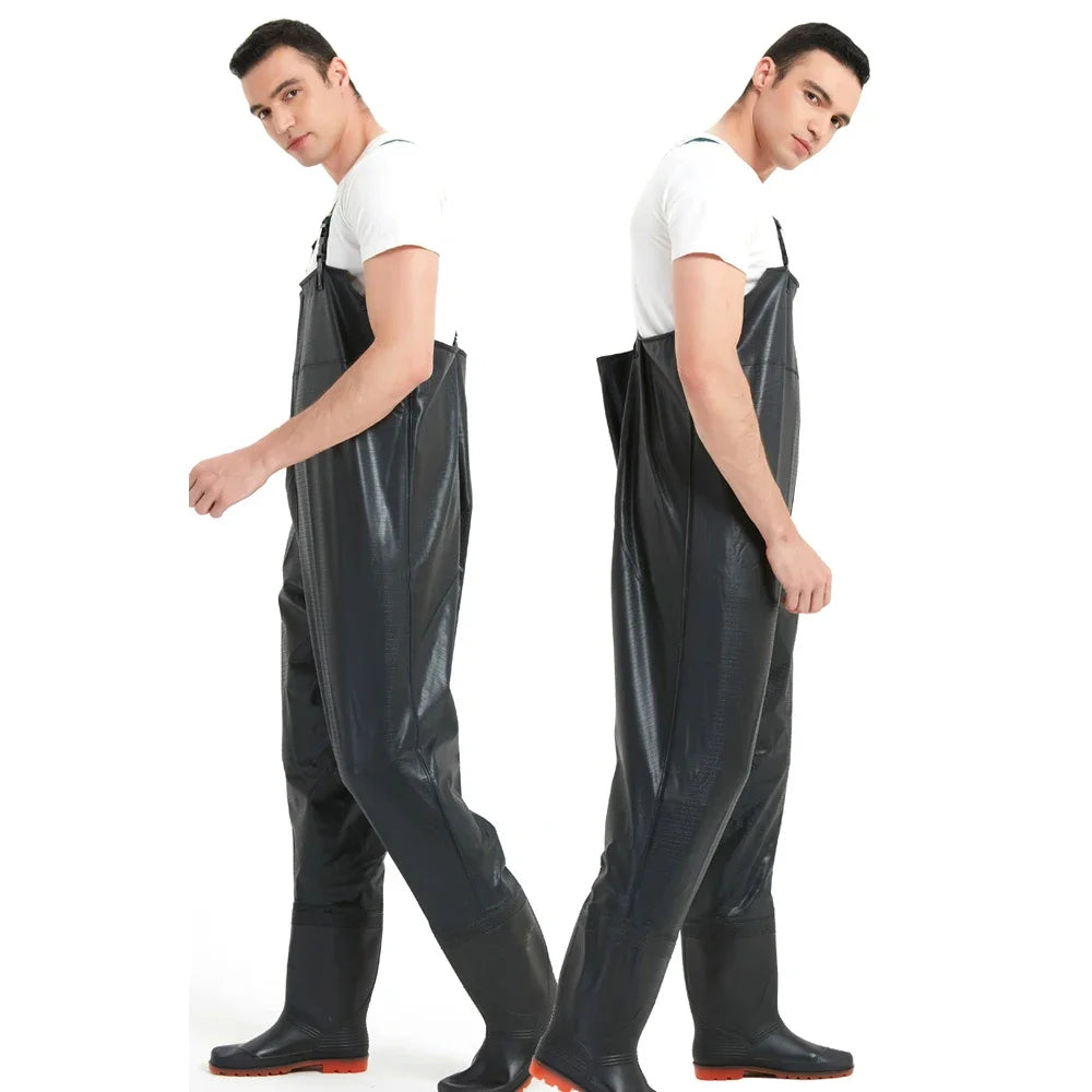 PVC Antislip Chest Waders For Men And Women