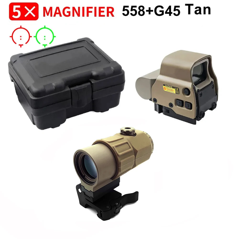 Bestsight 558 HolographicOptic RifleMountedHolographicOpticsUnit With 68MOA Ring And 1MOA Dot