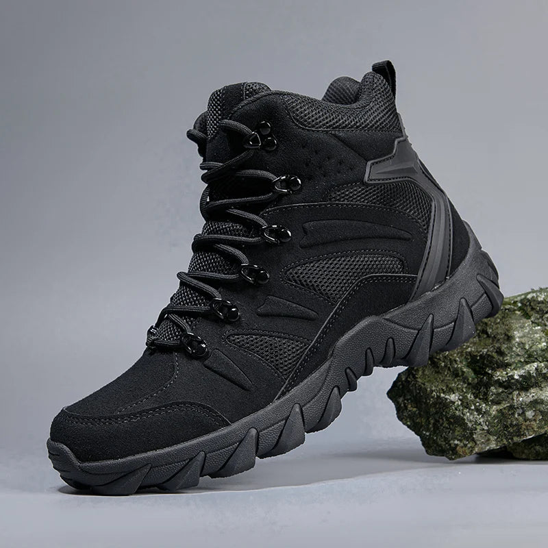 Louis Kadhrcn Men's Casual Tactical Boots Lightweight Side Zipper Outdoor
