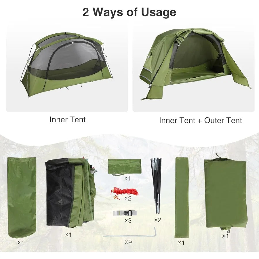 Building Multifunctional Camp Cot Tent For Portable Camping