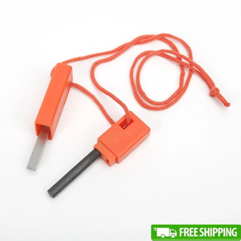 XMSJ Compact Flint Fire Starter Waterproof With Lanyard