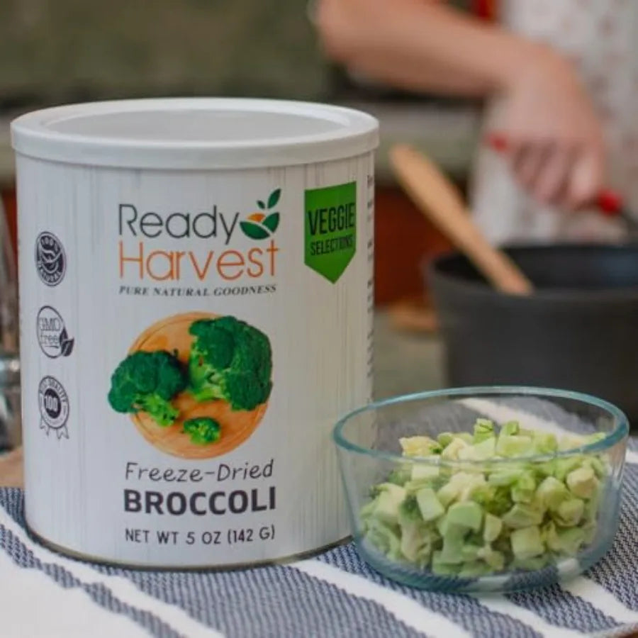 Freeze Dried Broccoli Florets Emergency Food For Long Term Storage