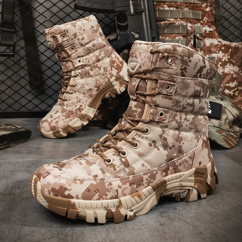 Louis Kadhrcn Men Hiking Boots Lightweight Tactical Outdoor Footwear