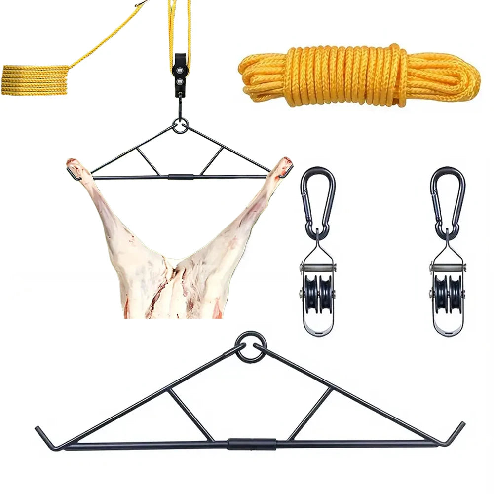 APWIKOGER Deer Hanger Gambrel Game Hanging Kit For Carcass