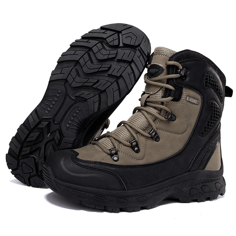 Louis Kadhrcn Mens Hiking Boots Waterproof Breathable Mountain Footwear