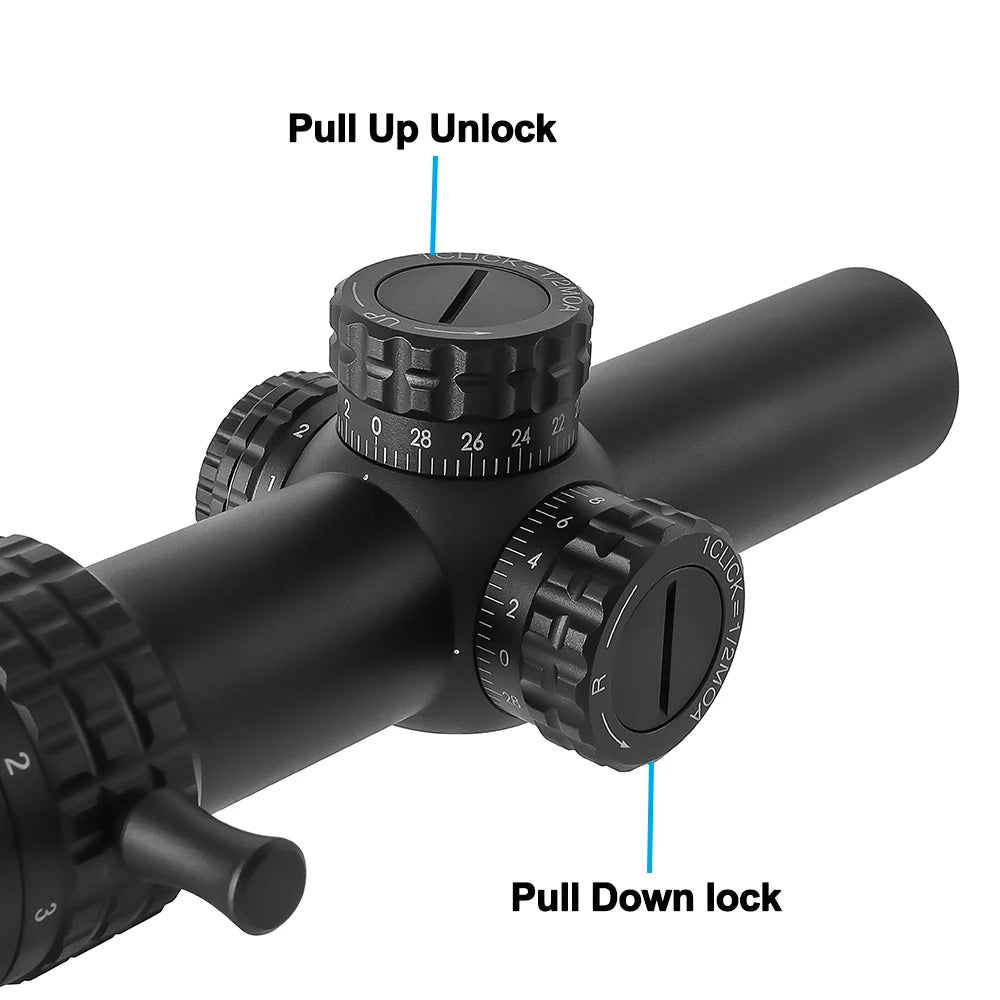 Bestsight 1-5X24 Tactical Rifle Scope With Illuminated Reticle