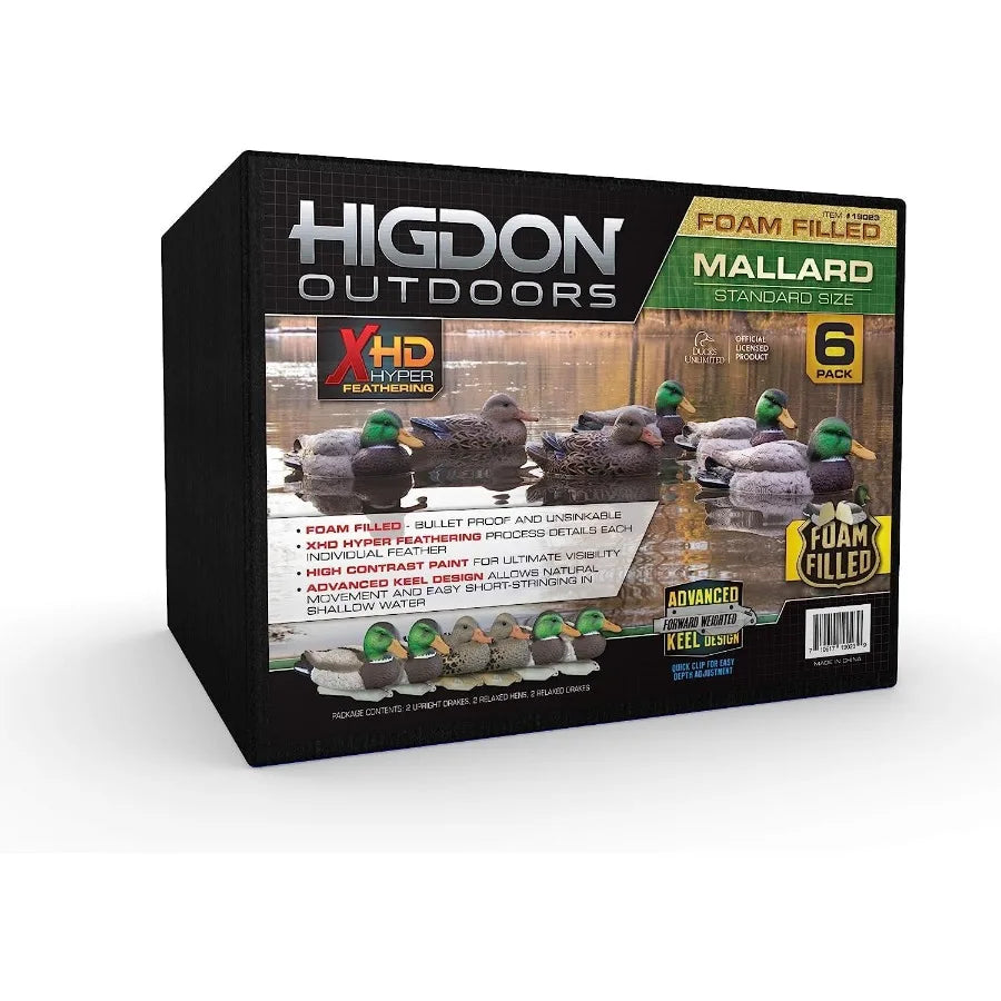Higdon Outdoors Mallard Duck Decoys Ultra Realistic Drake and Hen