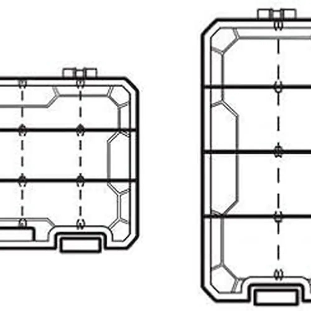 Portable Fishing Tackle Organizer With 5 Removable Boxes Anti Rust