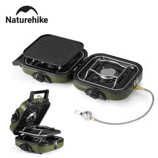 Naturehike Folding Double Gas Stove Isobutane Camping 16000 BTU
