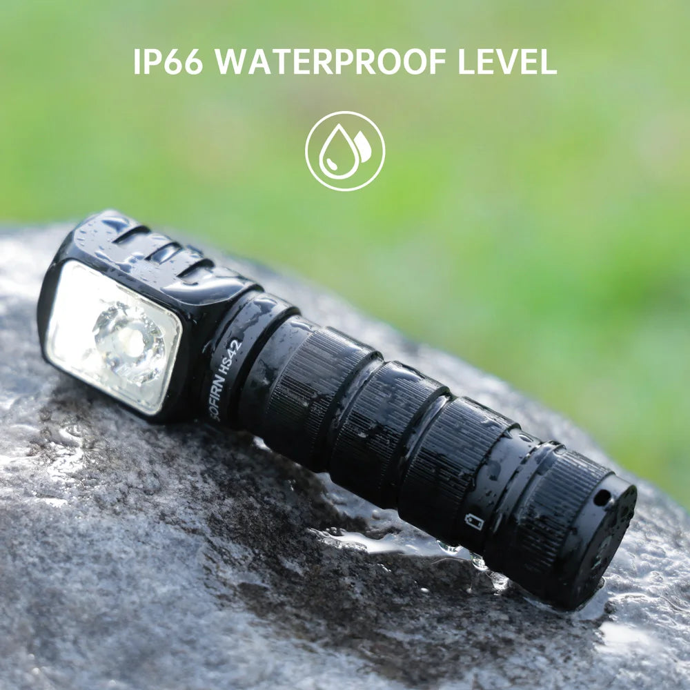 Sofirn HS42 Headlamp 2100lm 18650 USB C Rechargeable Power Bank