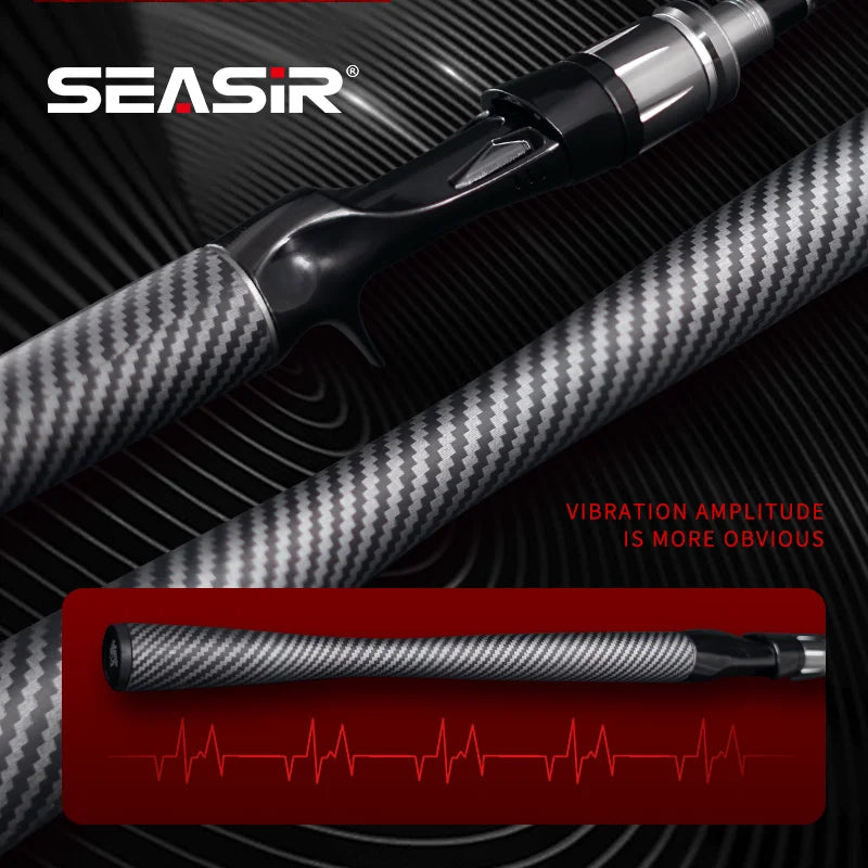 SeaSir Grandmaster Spinning And Casting Rod With Carbon Cloth And Ceramic Guides