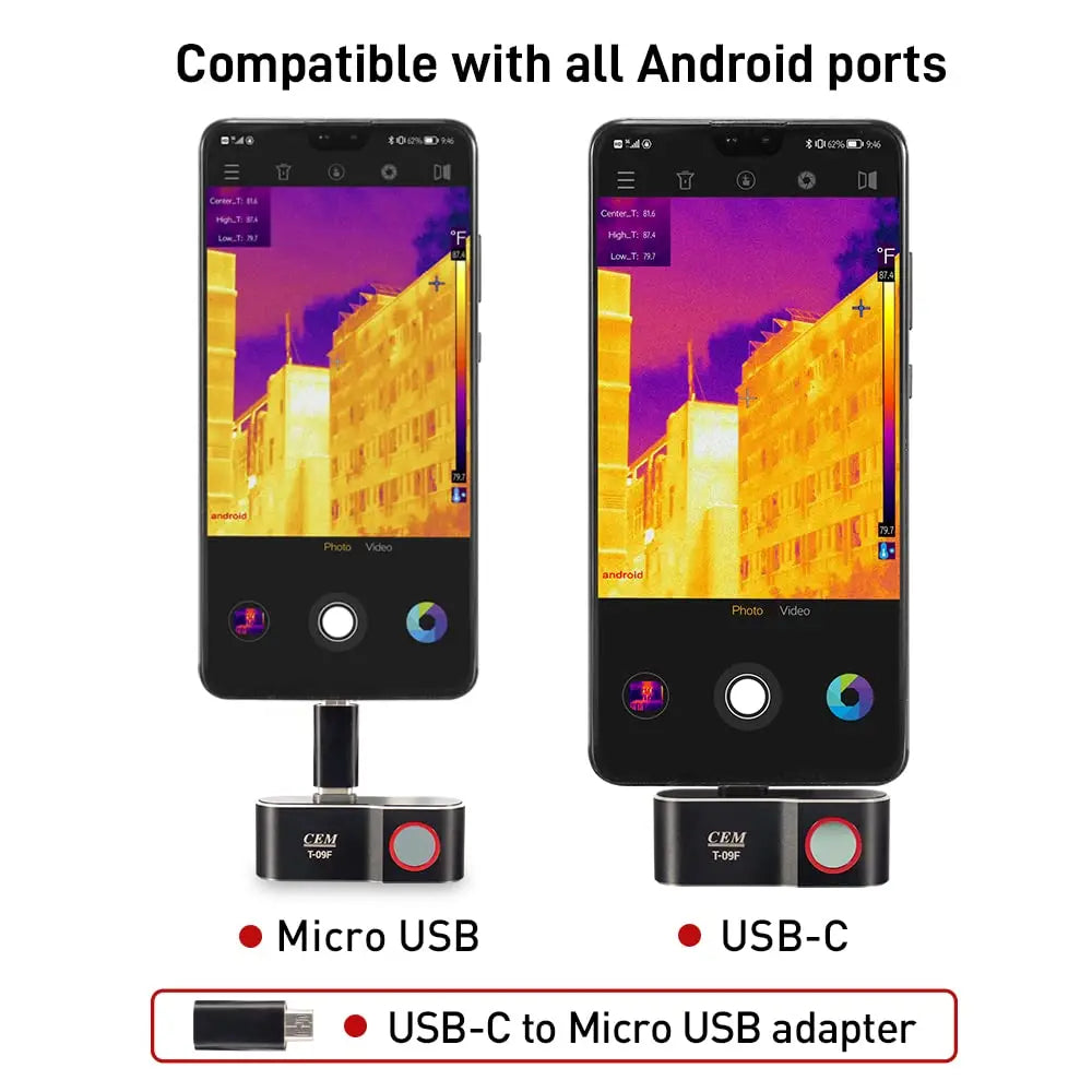 CEM Thermal Camera For Android Smartphone 25Hz Infrared