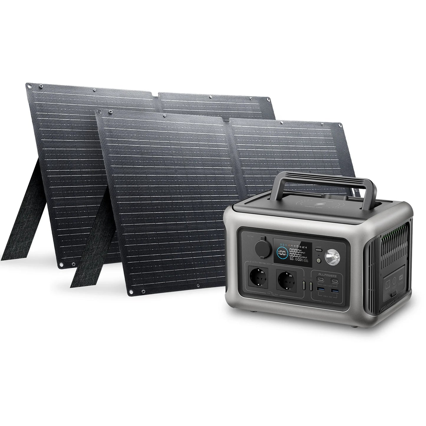 ALLPOWERS R600 Portable Powerstation 299Wh LiFePO4 Battery with Solar Panel