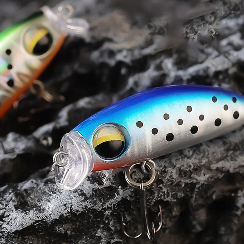 5pcs Mixed Colors Minnow Fishing Lures Artificial Hard Bait Wobbler Crankbaits for Trout Bass Carp Fishing Accessories