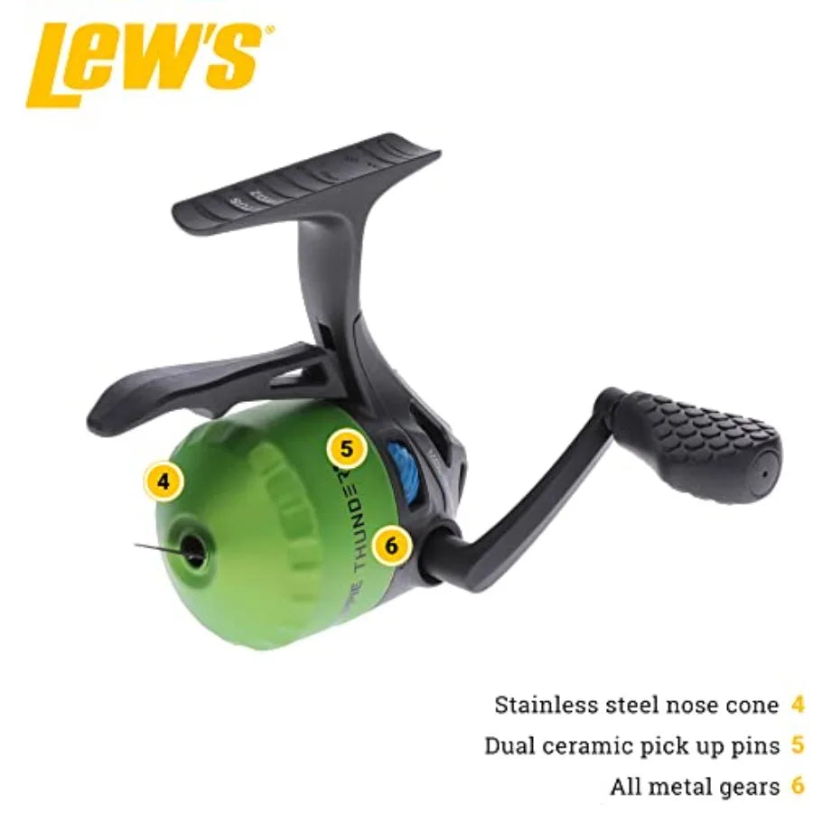 Crappie Thunder 2Pc Rod Underspin Reel For Precision Fishing
