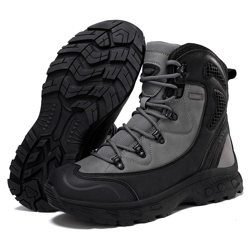 Louis Kadhrcn Mens Hiking Boots Waterproof Breathable Mountain Footwear