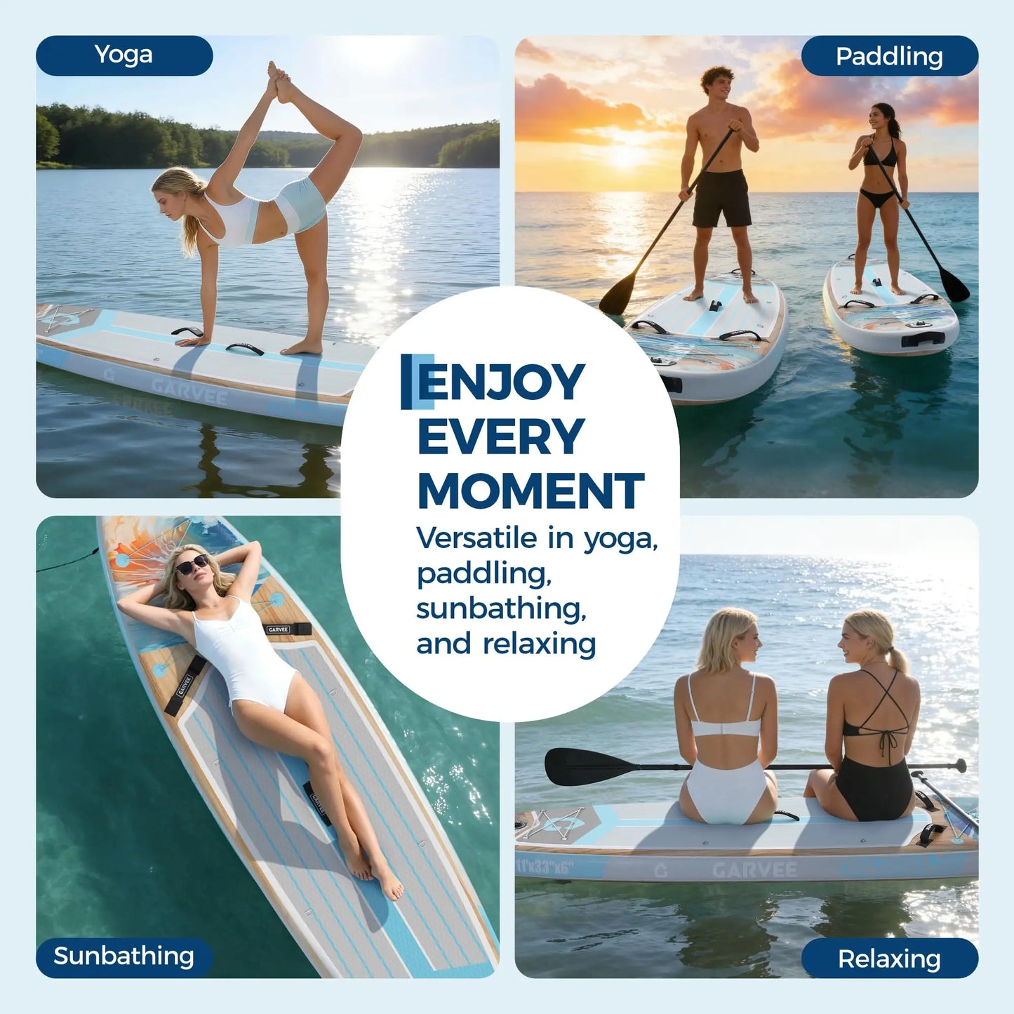 HiMISS Inflatable Stand Up Paddle Board Camera Mount and Backpack